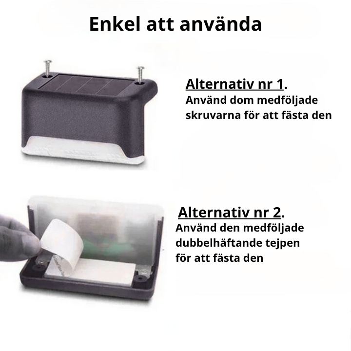 Solenergidriven utelampa
