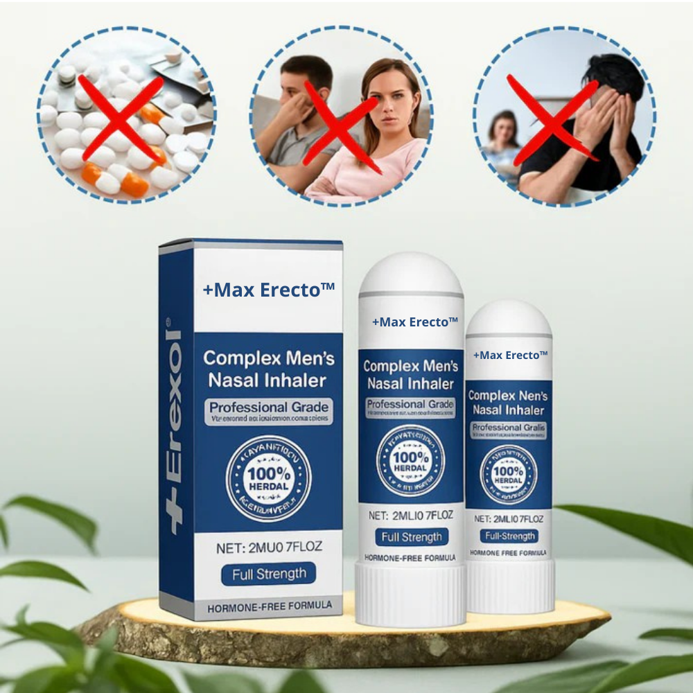 Max Erecto™ Inhalator | Stenhårde erektioner på 5 minutter – uden piller!